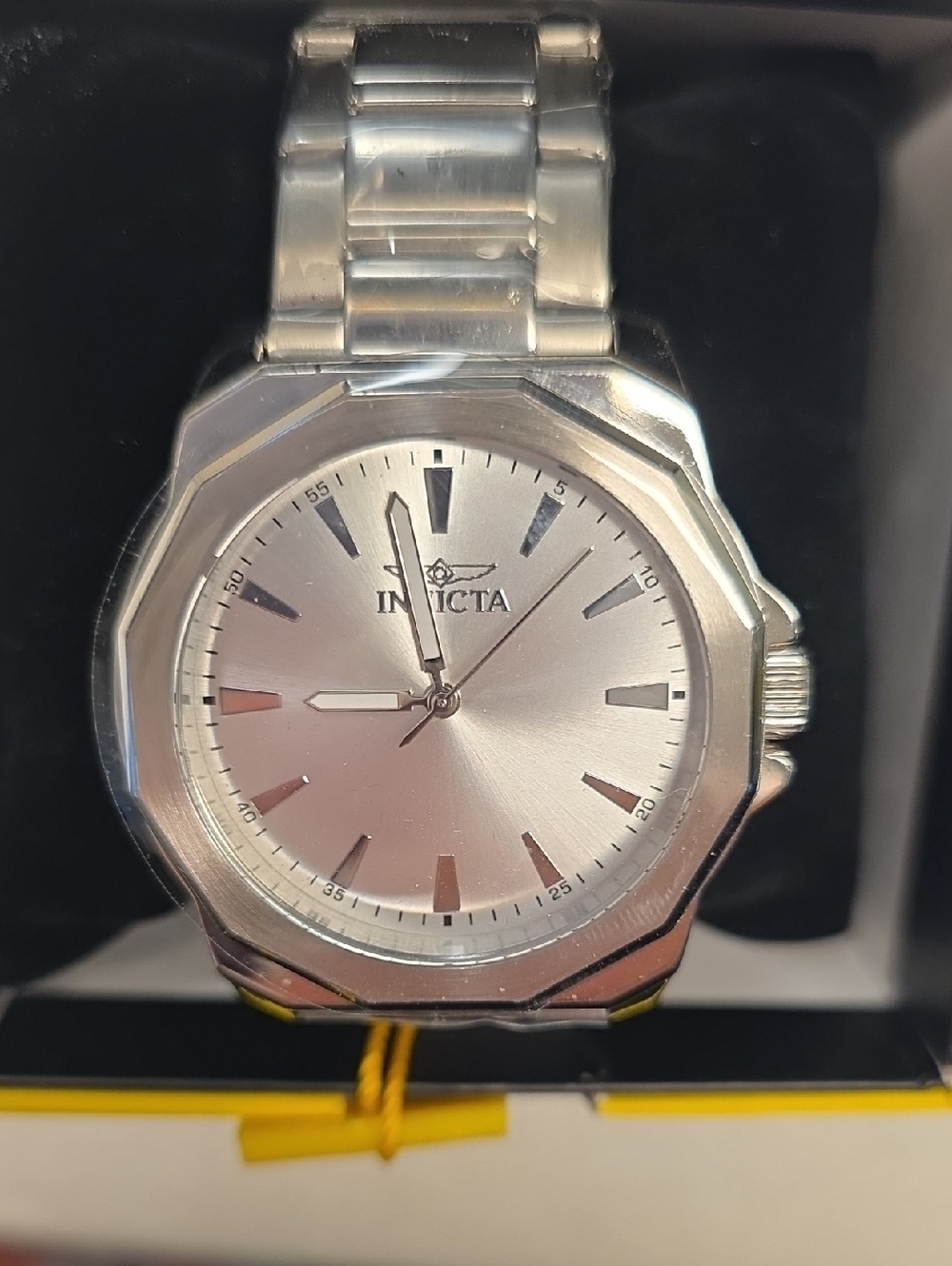 16. Invicta Silver Stainless Steel Men's Watch